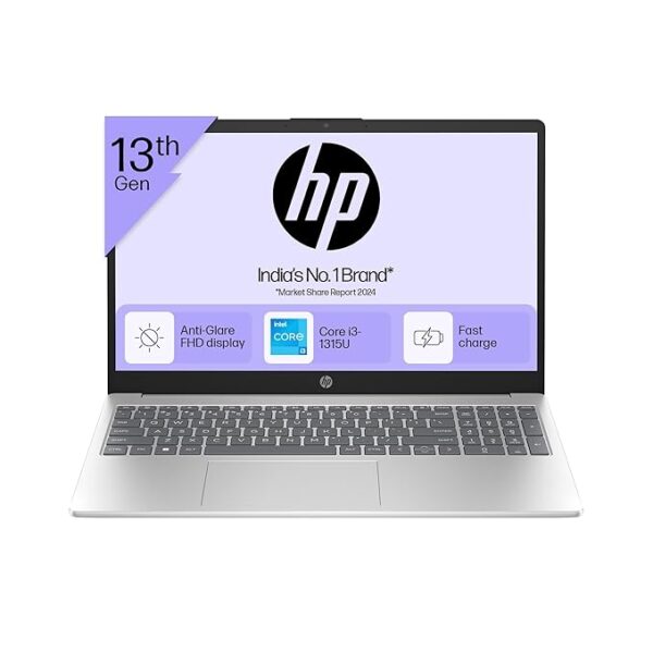 HP 15, 13th Gen Intel Core i3-1315U (8GB DDR4, 512GB SSD) FHD Anti-Glare Micro-Edge, 15.6"/39.6cm