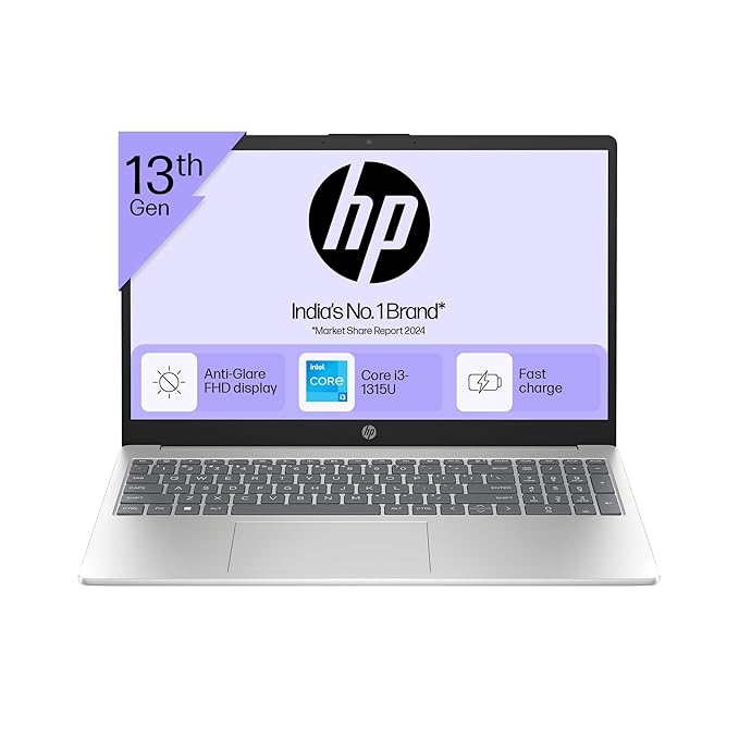 HP 15, 13th Gen Intel Core i3-1315U (8GB DDR4, 512GB SSD) FHD Anti-Glare Micro-Edge, 15.6″/39.6cm