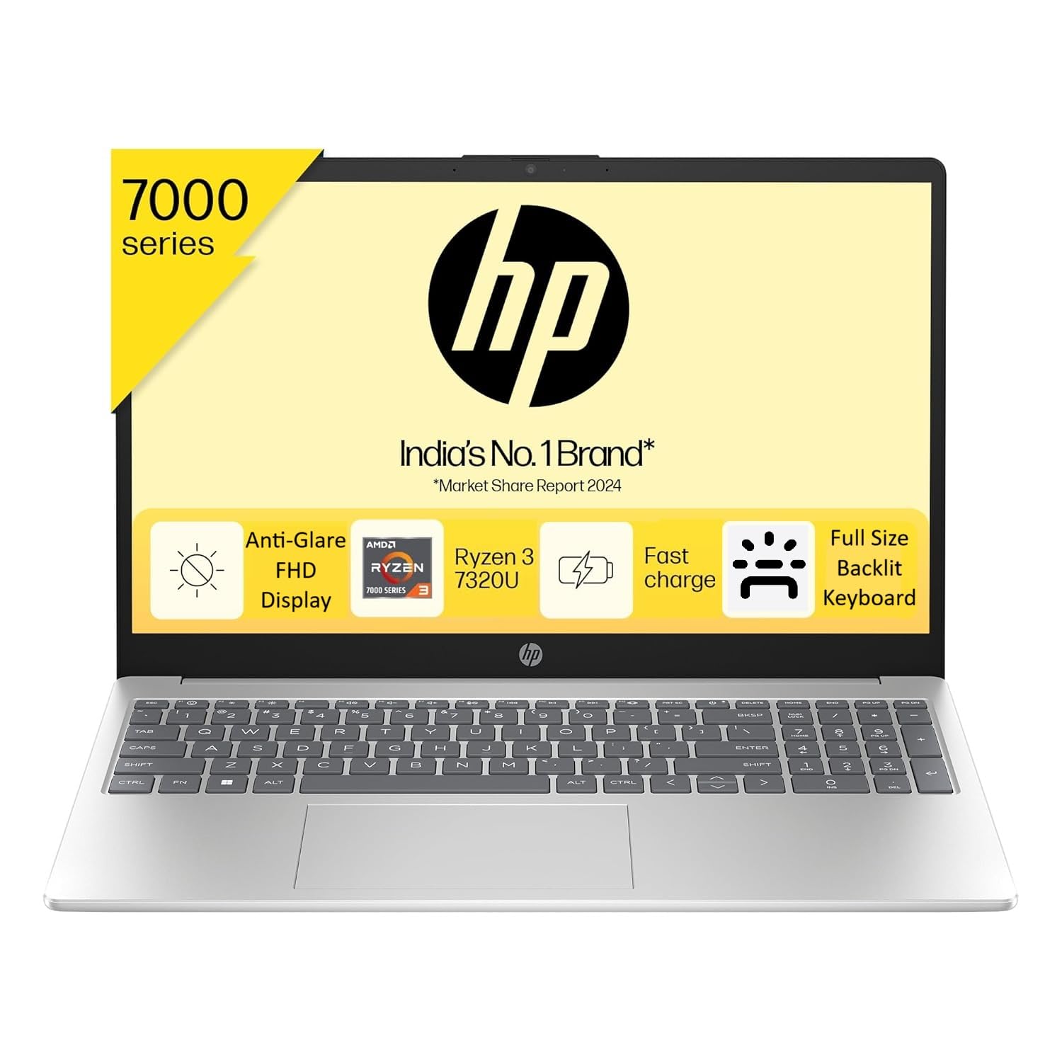 HP 15 AMD Ryzen 3 7320U (8GB Ram/512GB SSD