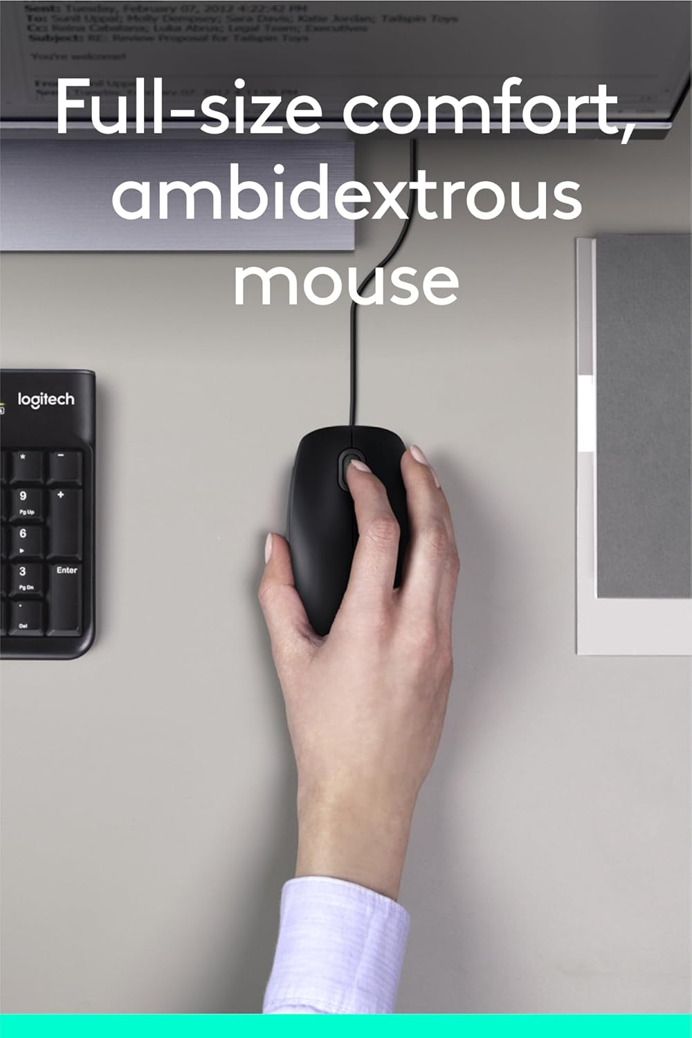 Logitech MK120 Wired USB Keyboard and Mouse Set for Windows - Image 2