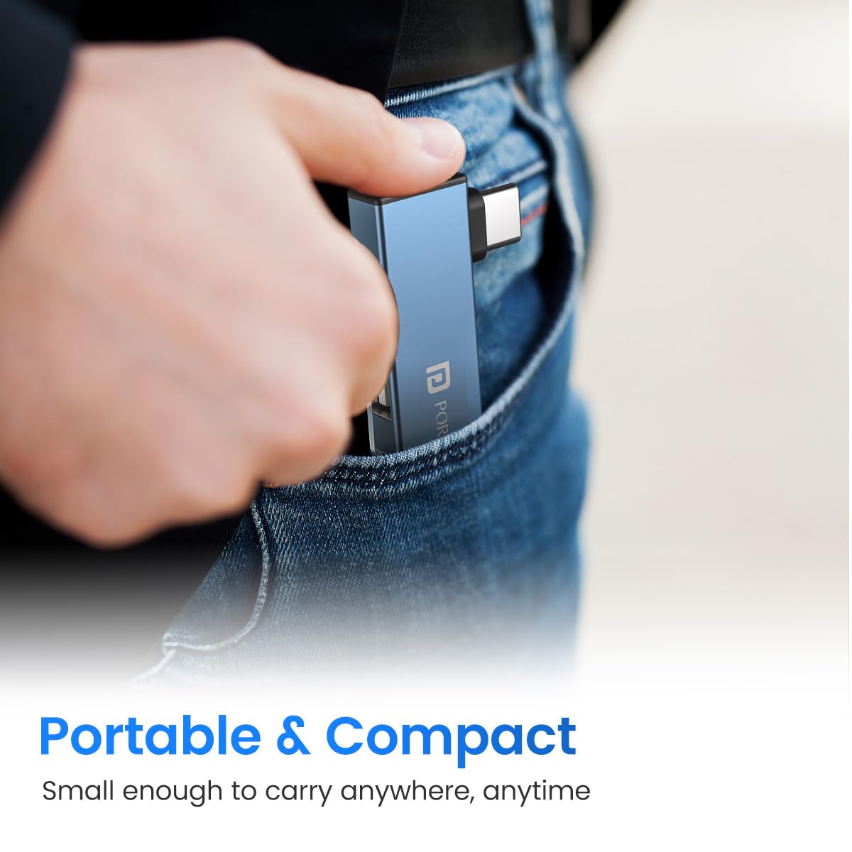 Portronics Mport Mino C High Speed 3-Port USB 2.0, - Image 2