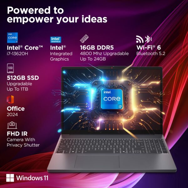 Lenovo Smartchoice Ideapad Slim 3 13Th Gen Intel Core I7-13620H 15.3 Inch(38.8Cm) WUXGA IPS Laptop - Image 3
