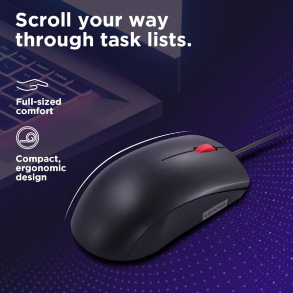 Lenovo Wired Mouse - Image 2