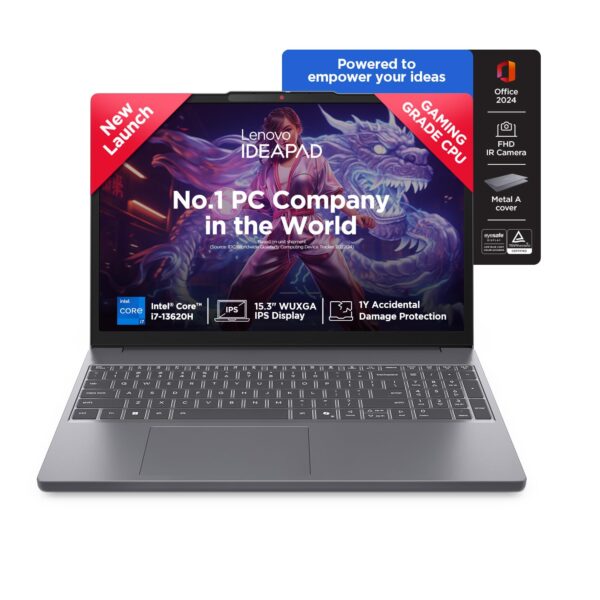 Lenovo Smartchoice Ideapad Slim 3 13Th Gen Intel Core I7-13620H 15.3 Inch(38.8Cm) WUXGA IPS Laptop