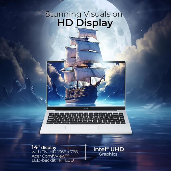 acer Aspire 3 Intel Celeron Dual Core N4500 - (8 GB/512 GB SSD/Windows 11 - Image 3