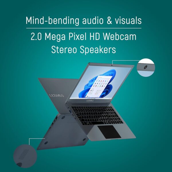 ULTIMUS All-New S152, 15.6 (39.62 cm) FHD Display, Intel Celeron N4020 Processor, Thin & Light Laptop - Image 3