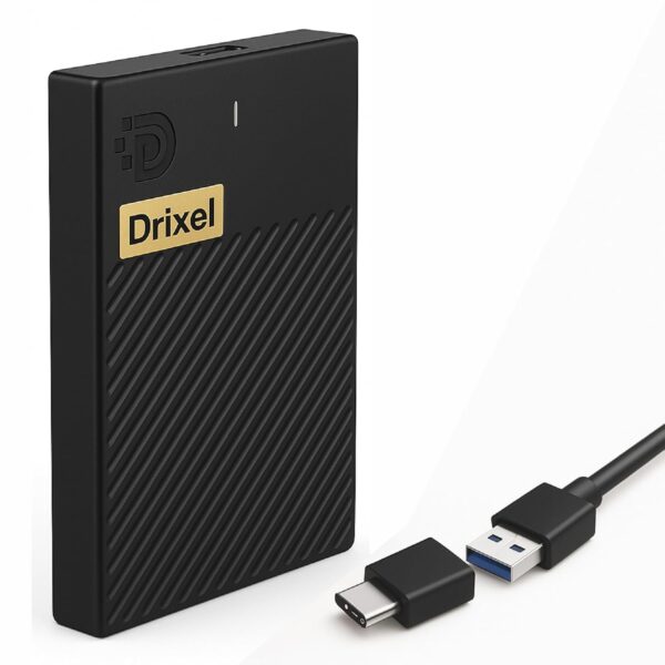DRIXEL 1 TB Hi-Speed Portable Hard Drive, Type-C and USB 3.0, – Crystal IT