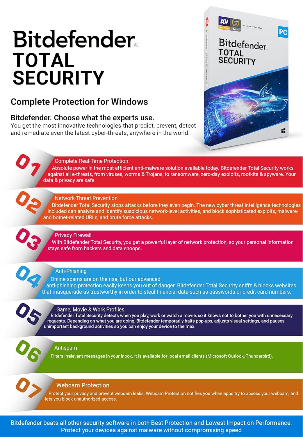 Bitdefender 1 User, 3 Years- Total Security | Windows Latest Version - Image 3