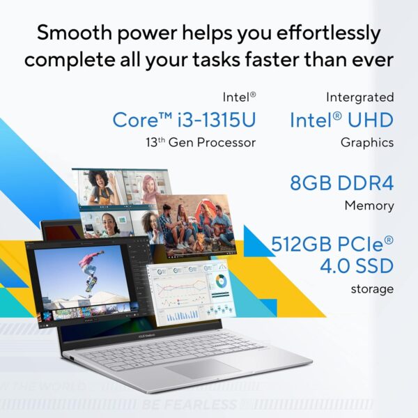 ASUS Vivobook 15, Intel Core i3-1315U 13th Gen, 15.6" (39.62 cms) FHD, Thin and Light Laptop - Image 2