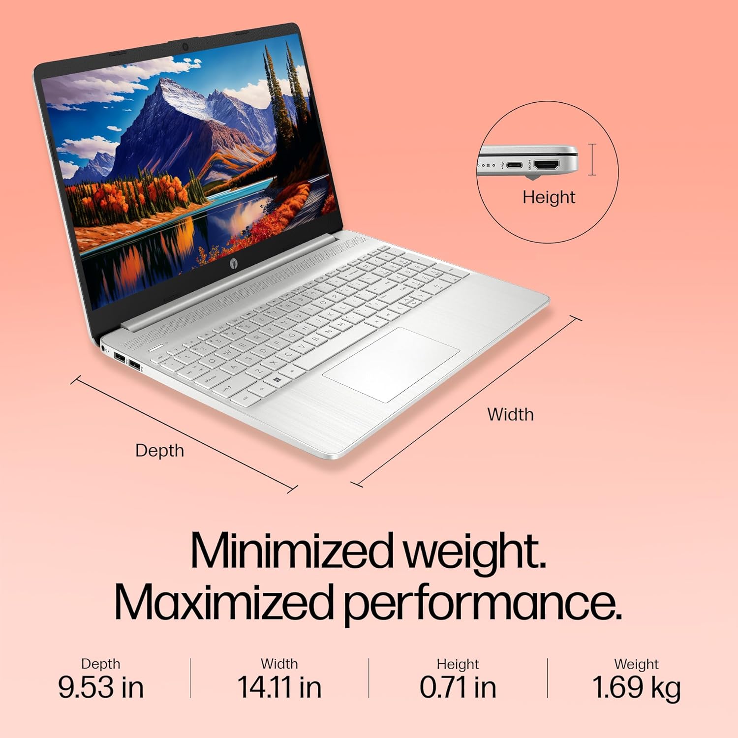 HP 15, 12th Gen Intel Core i5-1235U Laptop - Image 3