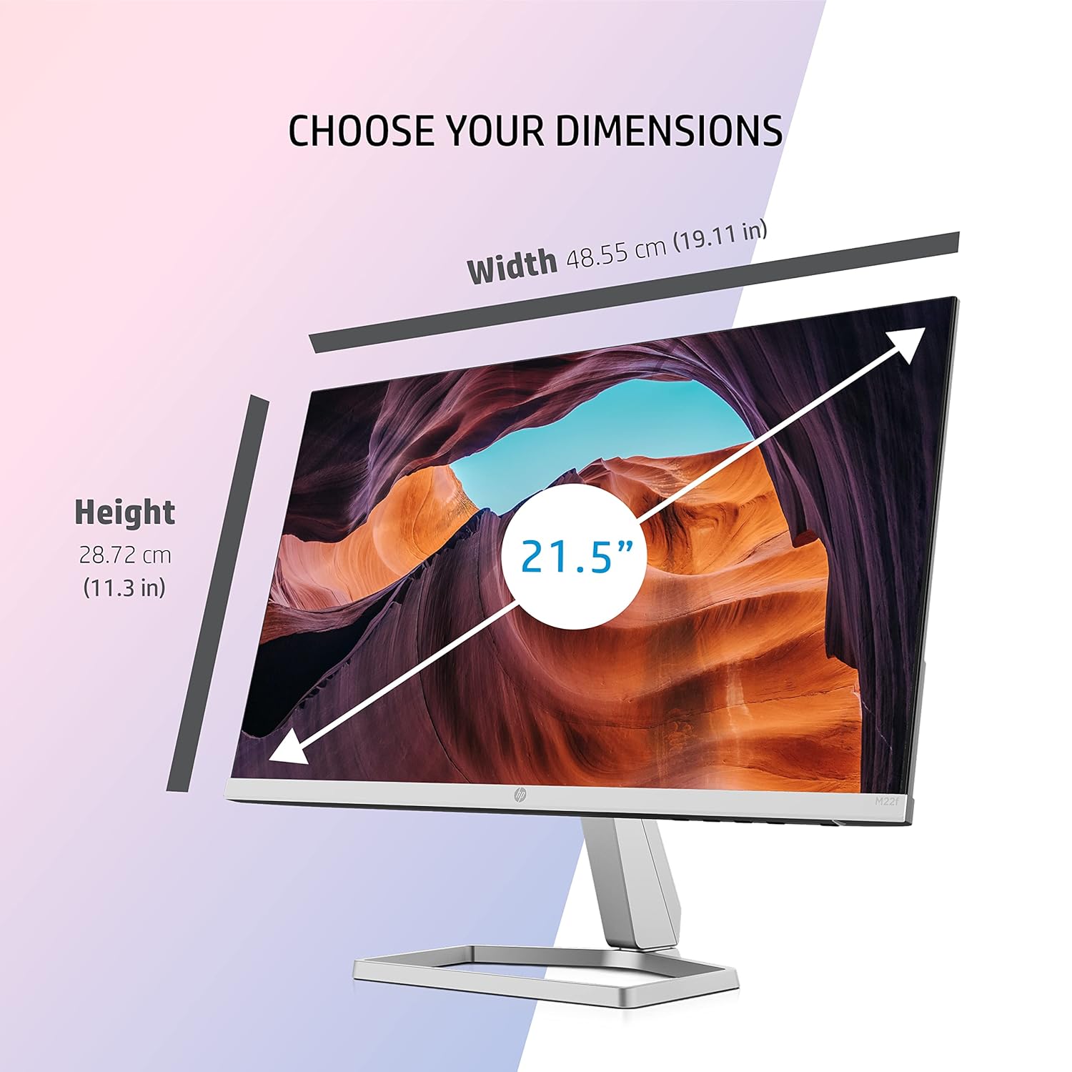HP M22f 21.5-inch(54.6 cm) FHD Monitor Eye Safe Certified Full HD IPS - Image 3