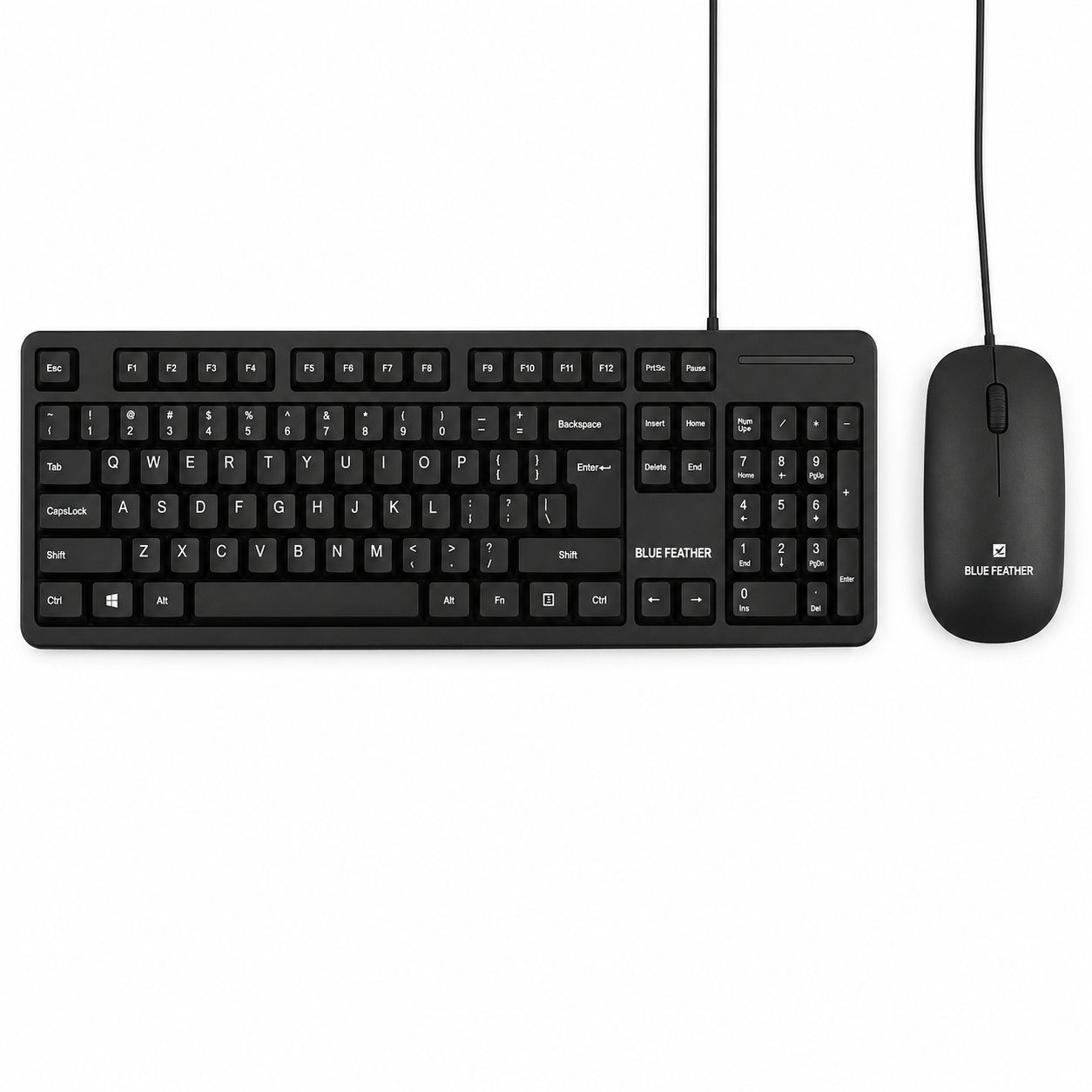Blue Feather BK300 Wired Keyboard and BM200 Mouse Combo