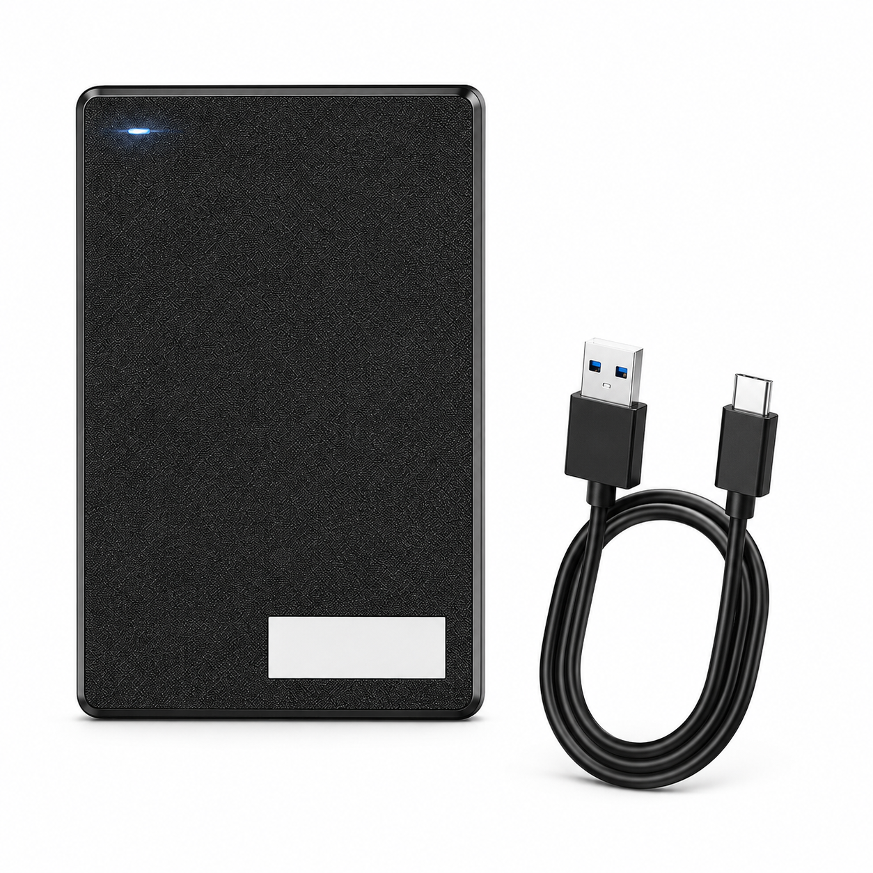 500GB Portable External 2-in-1 Type C & USB 3.0 High Speed Ultra Slim Hard Drive