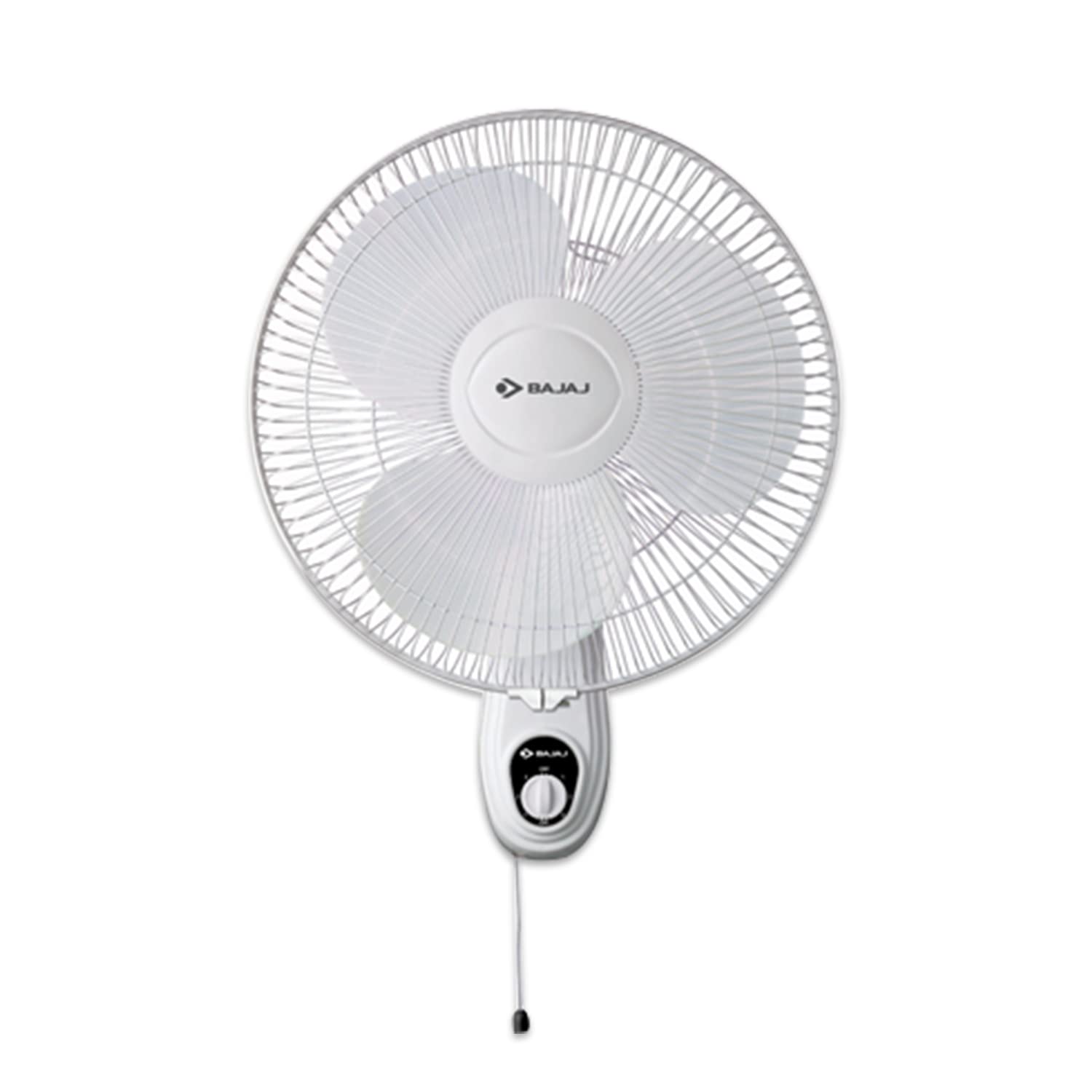 Bajaj Esteem 400 MM Wall Mount Fan | Wall Fan For Kitchen & Home | High Air Thrust | High Speed |Silent Operation | 1-Yr Warranty 【White】