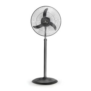 High Speed Pedestal Fan | Black Farrata Fan | 3 Speed Settings | Standing Fan for home & office | 2400 RPM Powerful airflow | Pankha | 400 mm sweep size