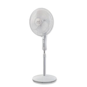 USHA Maxx Air Ultra Pedestal Fan | 400MM Sweep Size | 1350_RPM | Aerodynamic Blade Design for High Air Delivery | Anti - Rust Protection | 100% Copper Motor | 2 Year Warranty | White