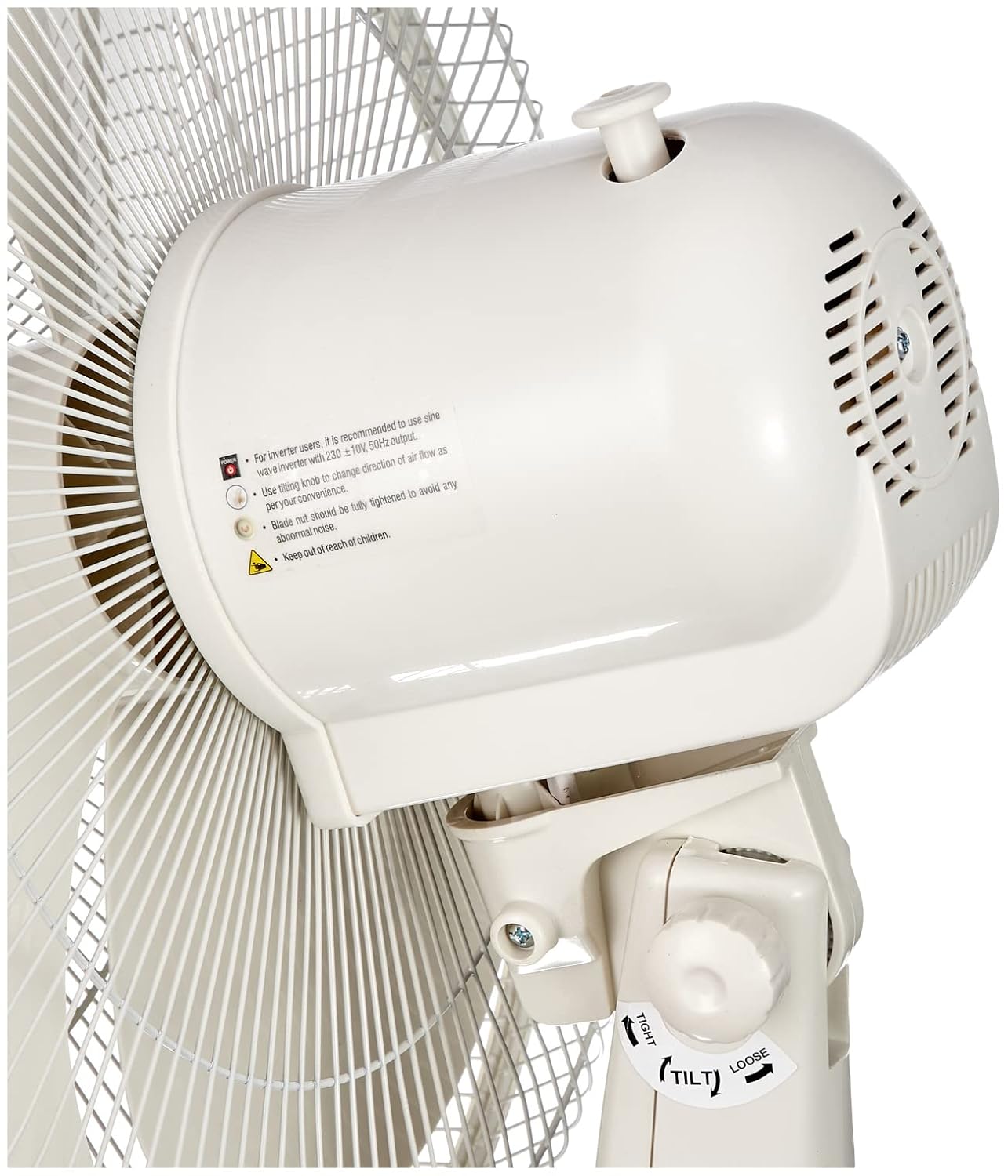 Havells 400mm Swing Pedestal Fan | 120 Ribs Guard Safety, Smooth Oscillation, Heavy Base For Stability, 3 Star | High Air Delivery, Aesthetic Design, Telescopic Arrangement | (Pack of 1, Off White) - Image 2