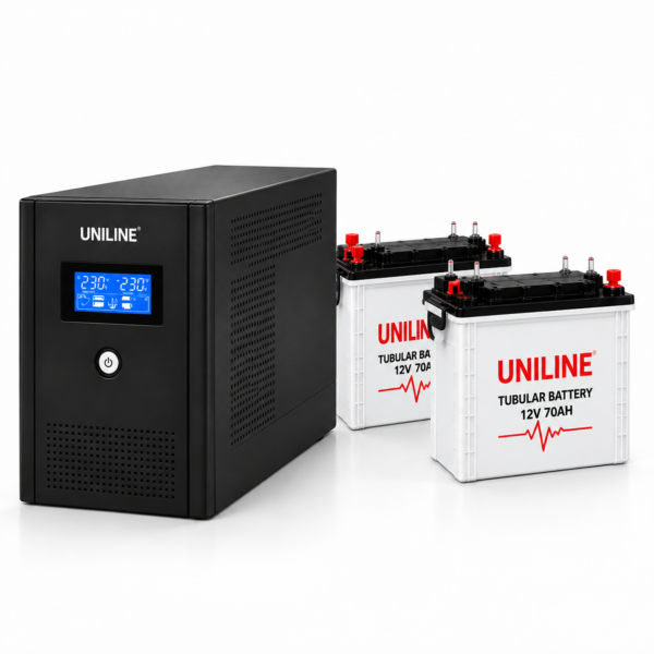 UNILINE Smartline SL-2000 2.0 KVA Line Interactive UPS with AVR & 70Ah Batteries