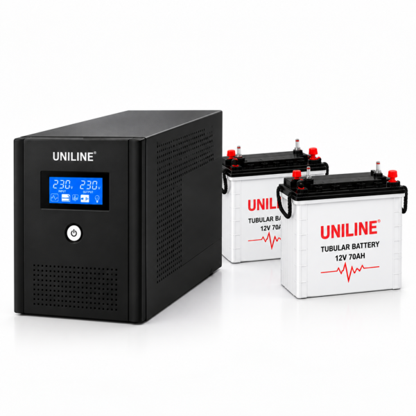 UNILINE Smartline SL-1500 1.5 KVA Line Interactive UPS with 2 × 17Ah Batteries - Image 5