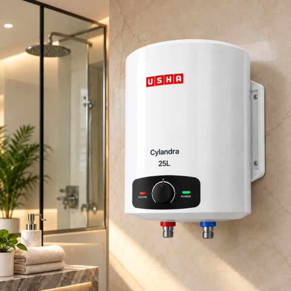 USHA Cylandra 25L Electric Water Heater (Geyser)